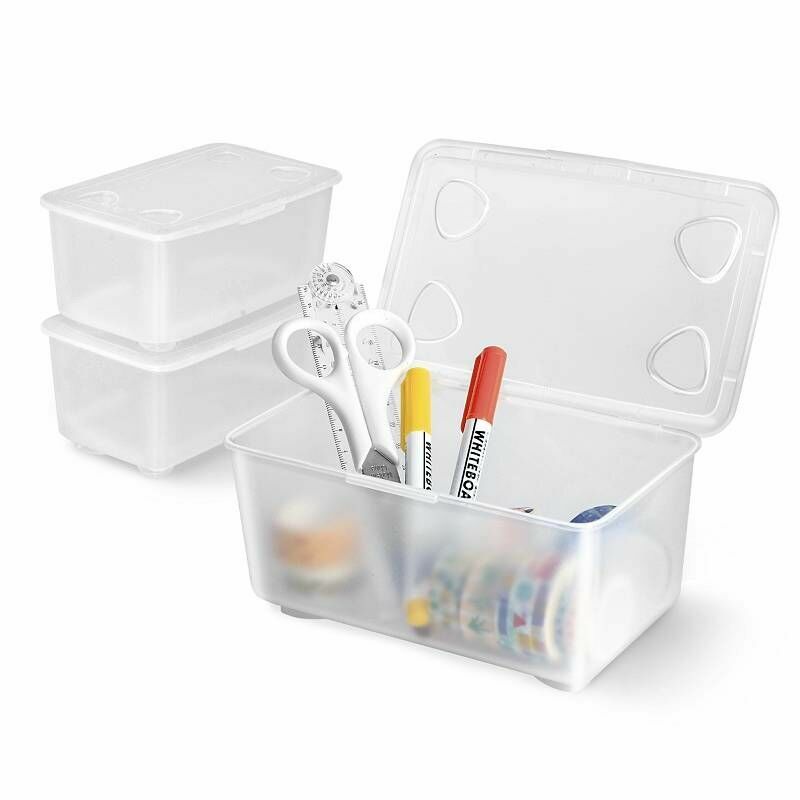 堆疊式小物收納盒/透明 17x7.5x10.7cm