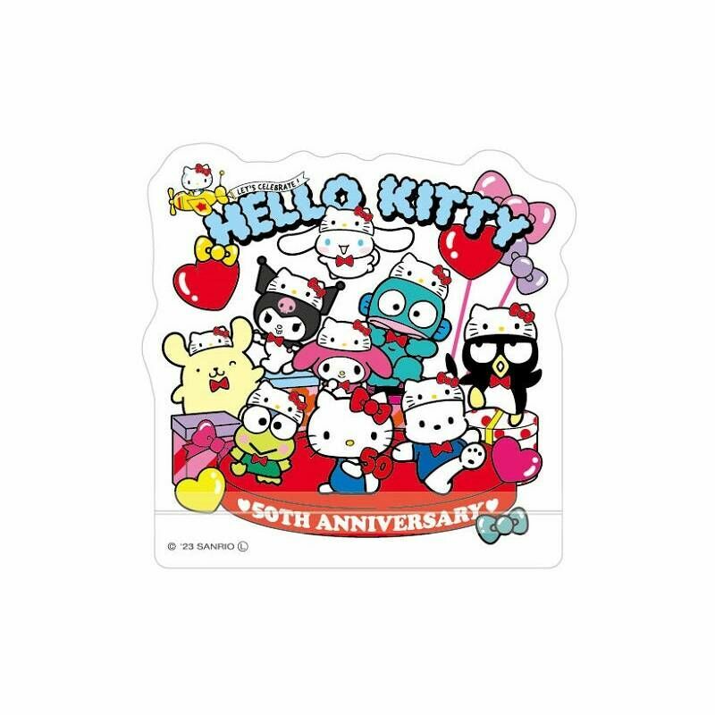 Hello Kitty 50週年 造型夾鏈收納袋/3入