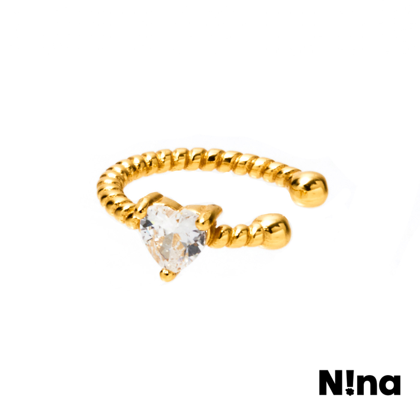 平價飾品,Nina聯名款,純銀,愛心,耳扣