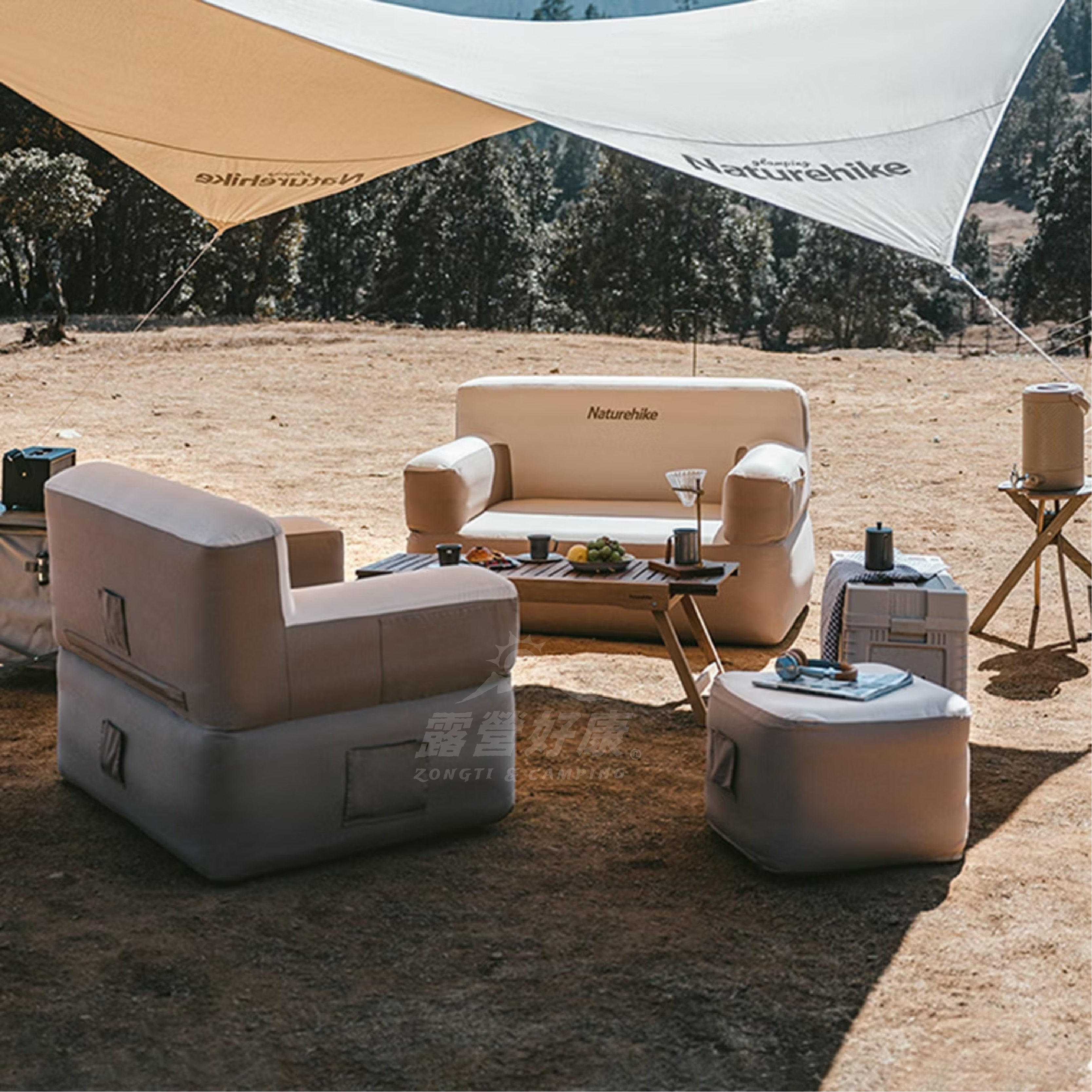 【Naturehike】 KOS可機洗充氣方凳/沙發 DZ023