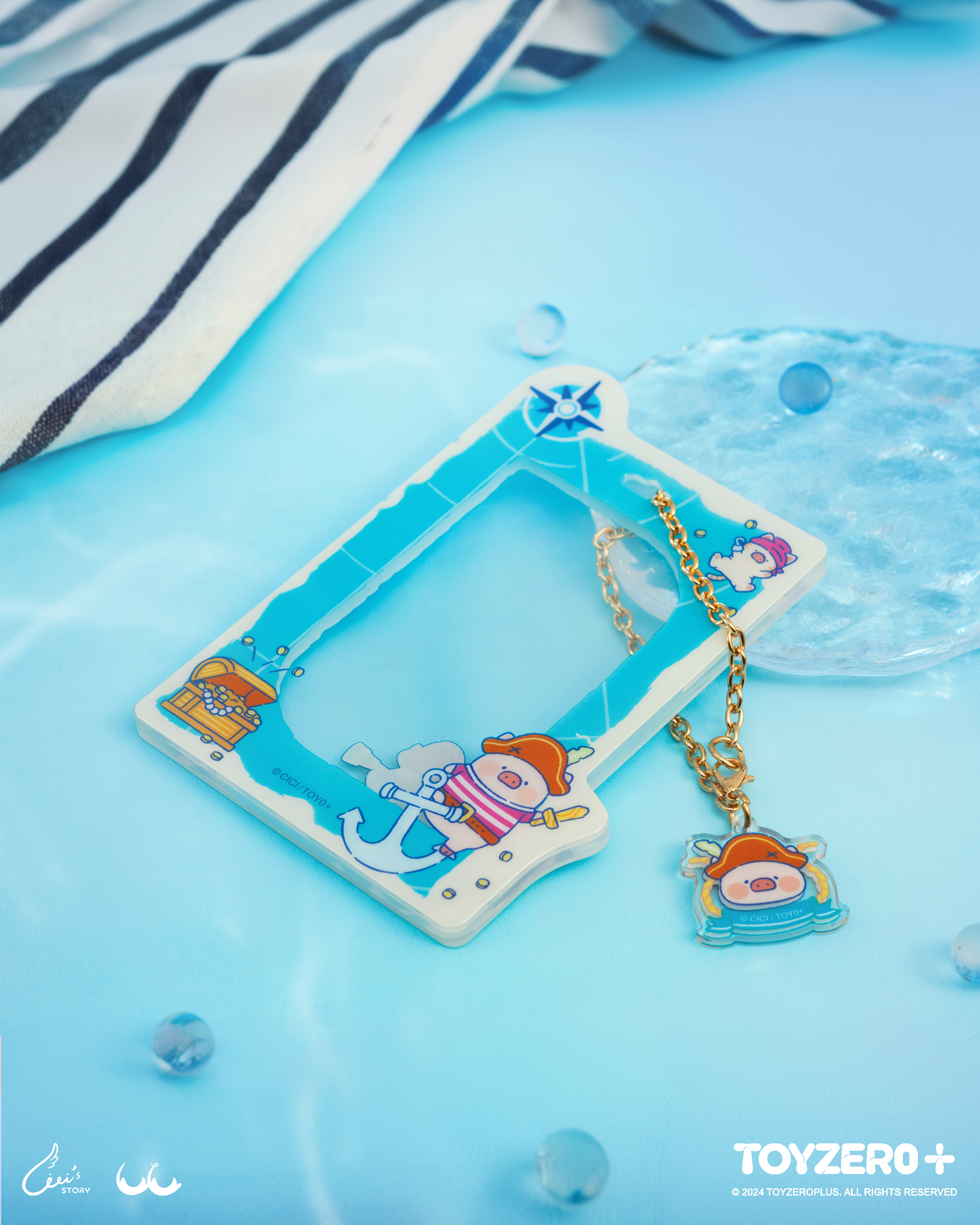 罐頭豬LuLu 海洋系列 -  亞克力卡套 (航海家)