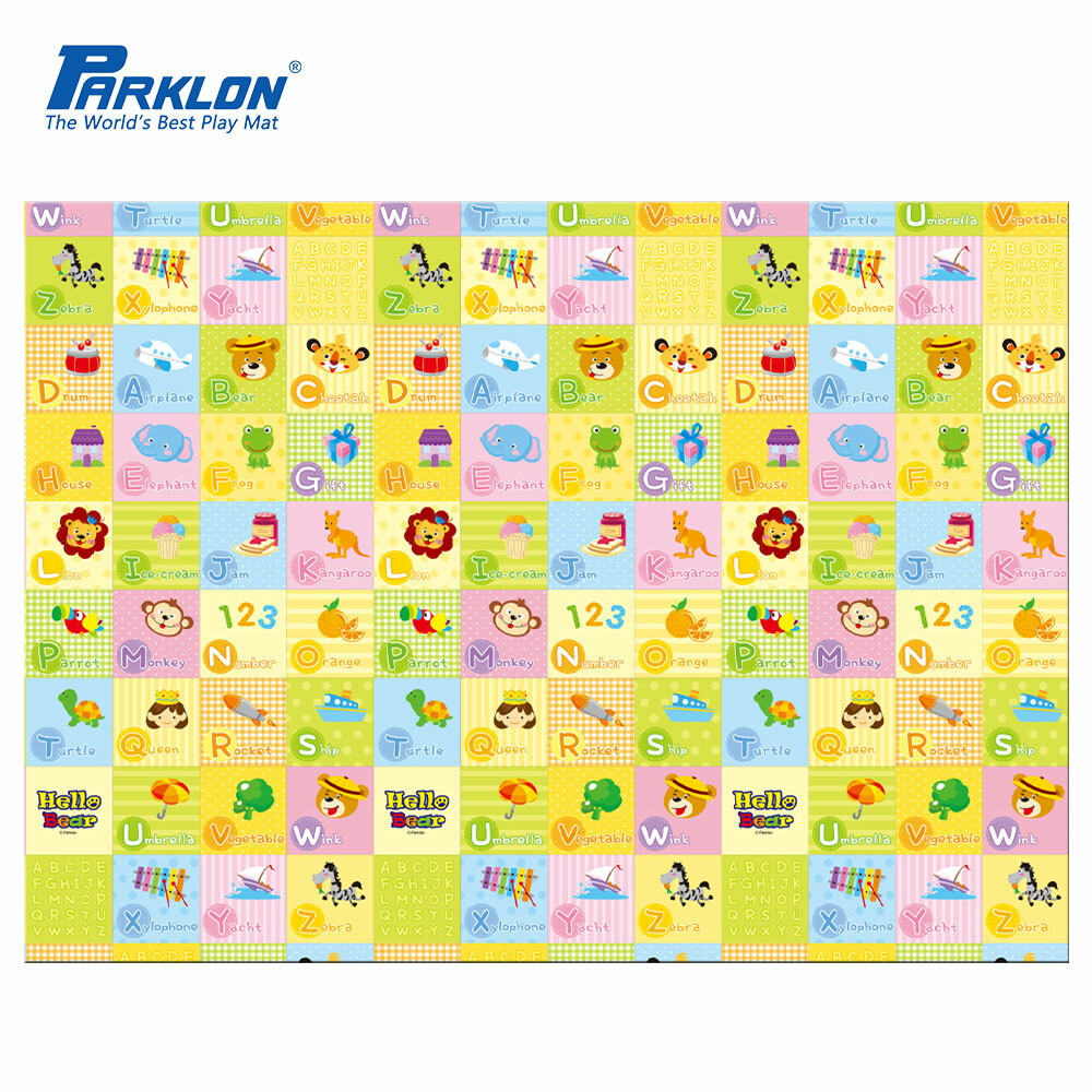 【PARKLON】韓國帕龍無毒地墊 - 單面切邊【小熊學英文】(K357)