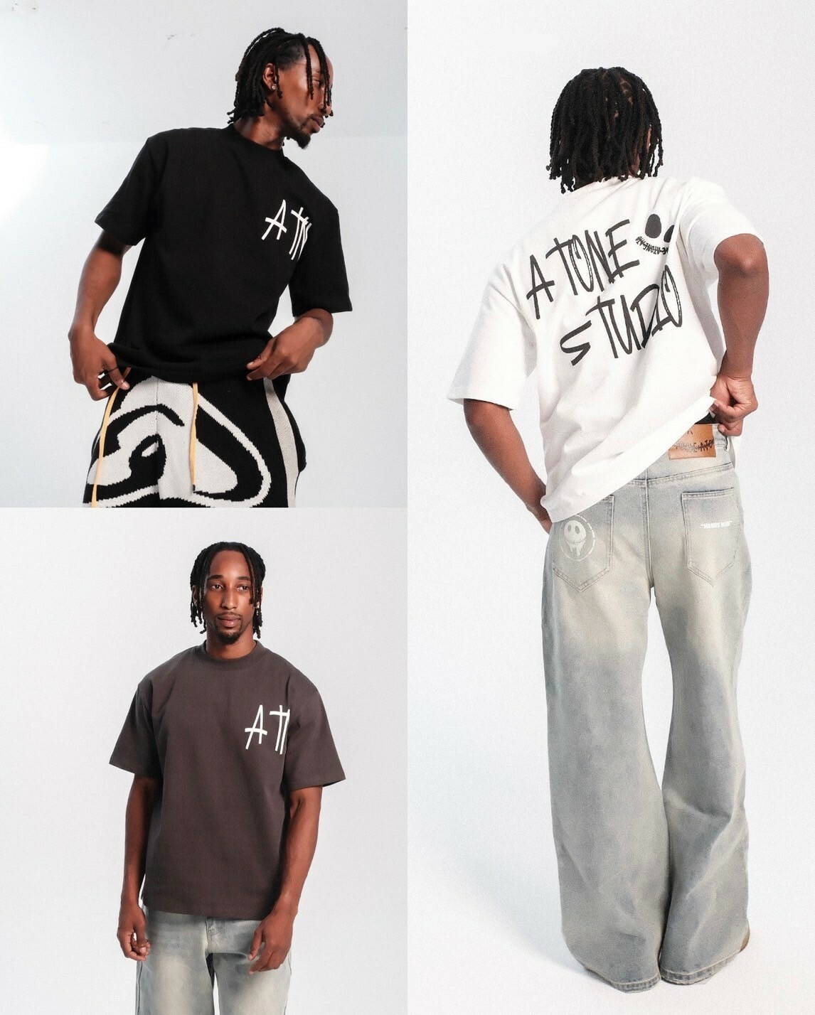 ATONE STUDIO 手繪字體Logo 塗鴉笑臉短袖 T 三色 ‘’ ATN Tee ‘’