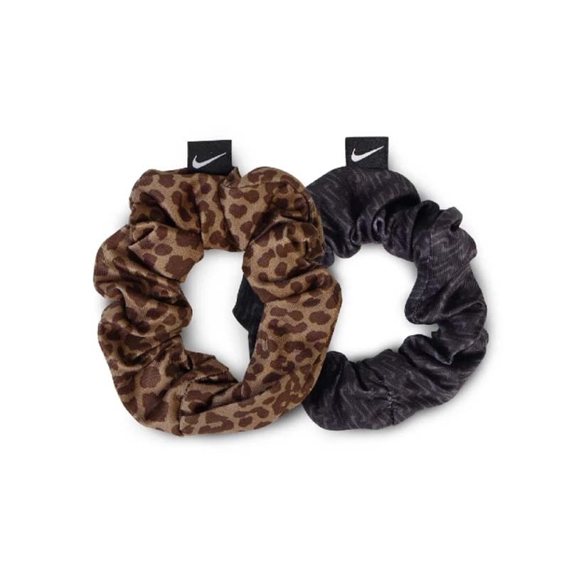 NIKE GATHERED 髮圈 2.0 兩入 豹紋 黑/粉 N1002455988OS [台灣現貨]