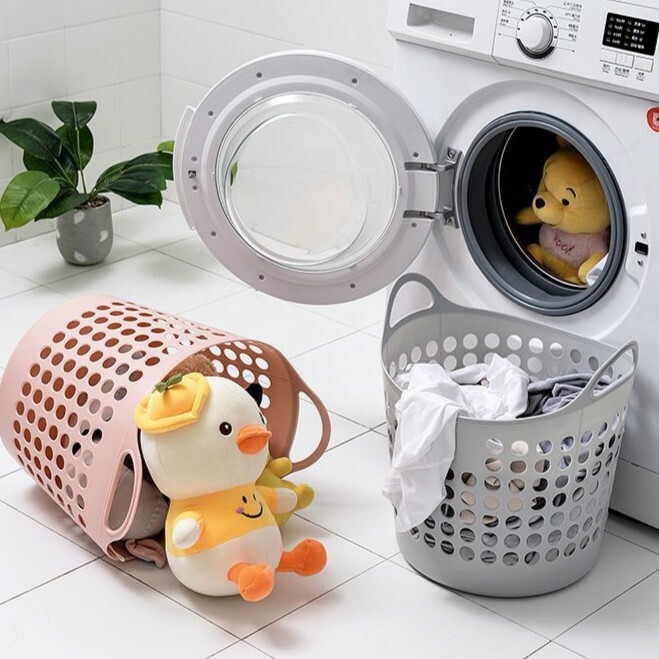 《4410》INS風簍空收納洗衣籃