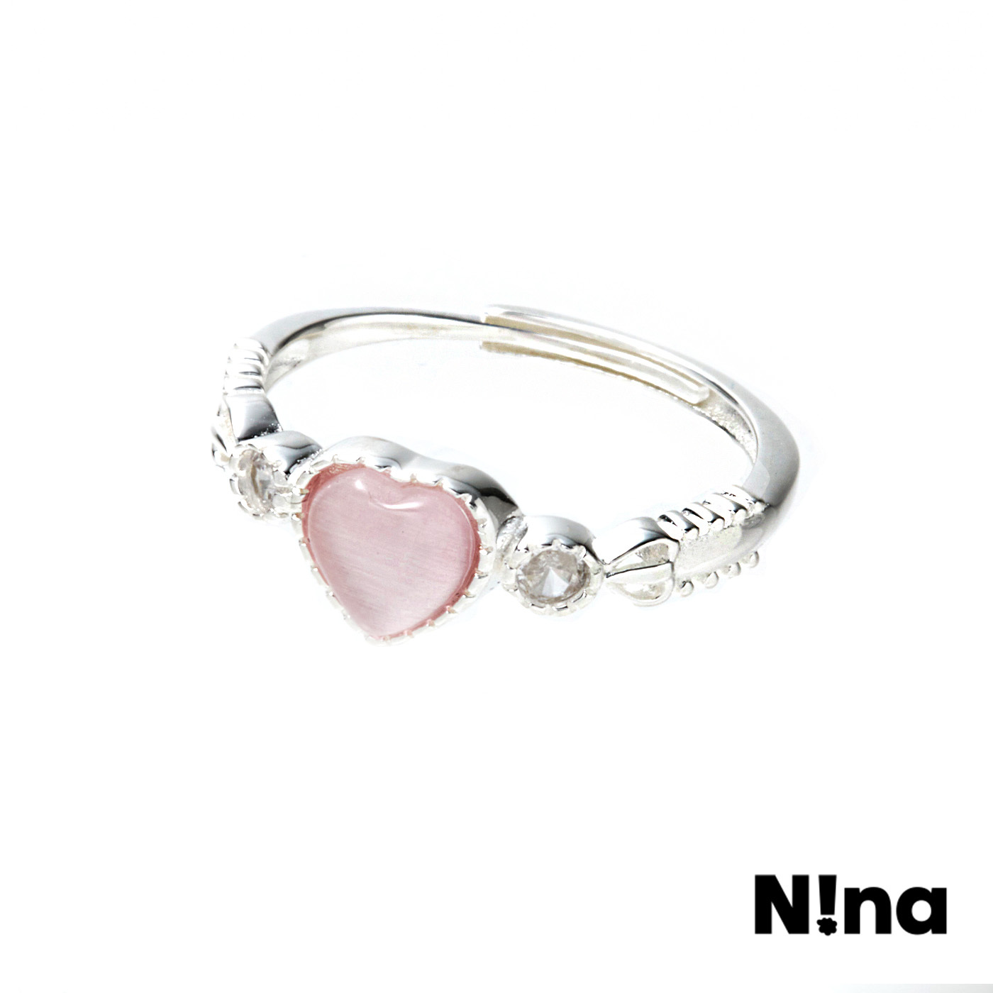 平價飾品,Nina聯名款,純銀,愛心,戒指