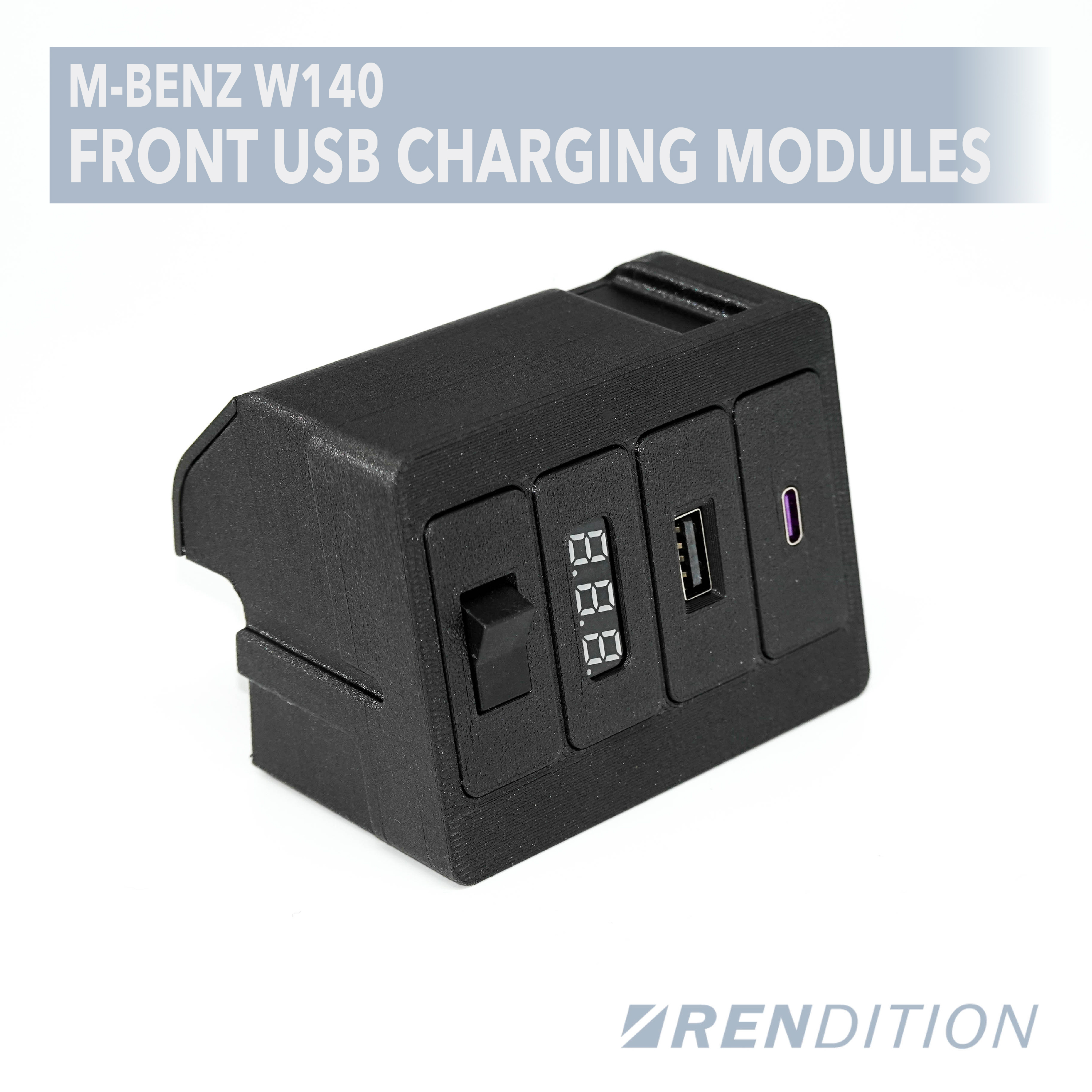 M-BENZ W140 FRONT USB CHARGING MODULES Mercedes Benz