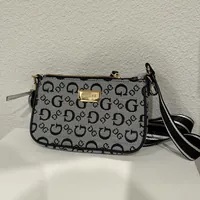 [S] GUESS DX24265 WHITNEY CROSSBODY,BLACK LOGO, 843061115142 [FINAL SALE] (SGU575)