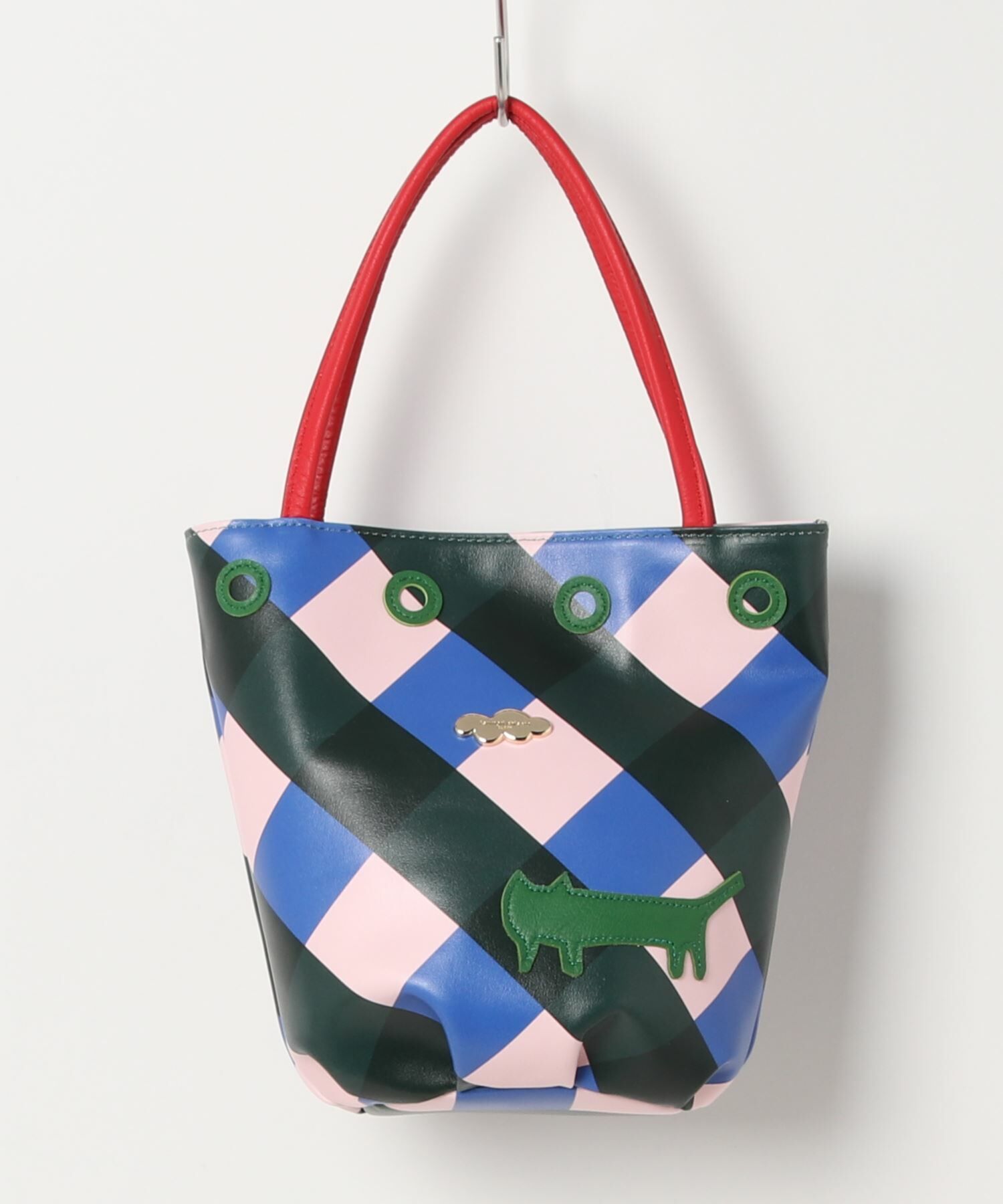 預購 - TC貓貓格紋袋