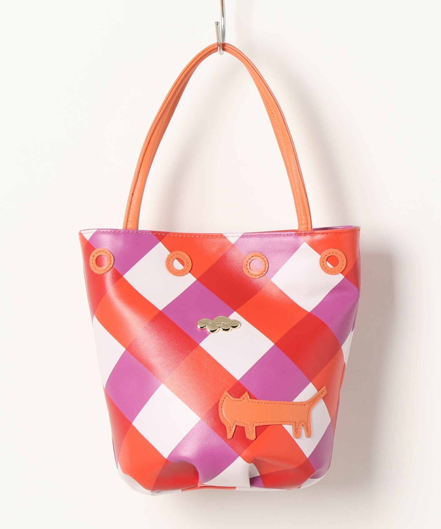 預購 - TC貓貓格紋袋