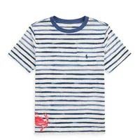 [S] PRL STRIPE T-SHIRT,BLUE MULTI, 323953194002-BLUE MULTI [FINAL SALE] (SRL161)