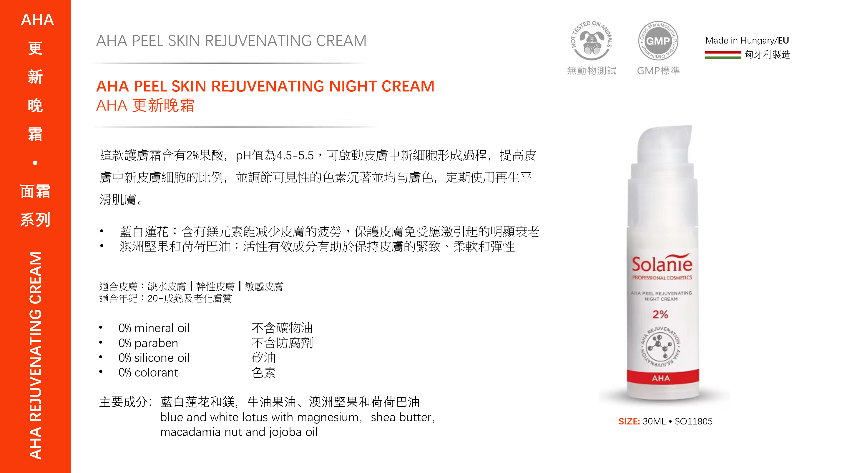 SE46 - 2% AHA PEEL REJUVENATING NIGHT CREAM 30ml