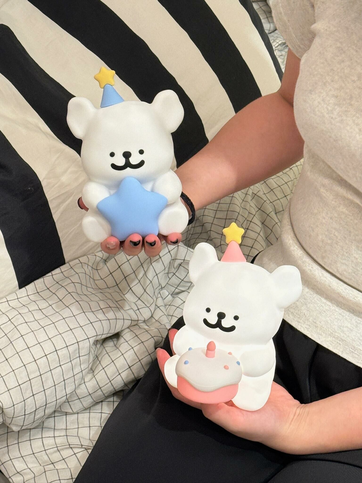 線條小狗 Maltese 馬爾濟斯 正版授權 快樂小狗星星夜燈 生日蛋糕 蘋果 拍拍燈 夜燈 /預購