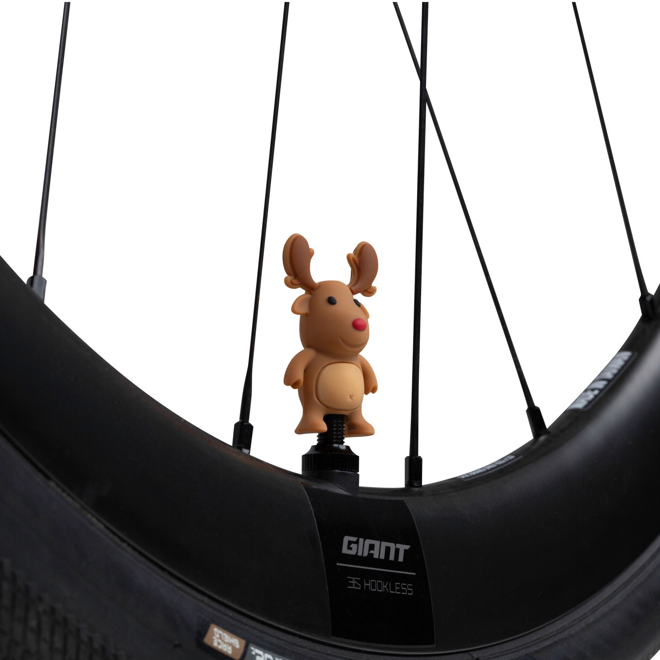 【Bone】超可愛動物矽膠氣嘴塞 - 麋鹿先生 Mr.Deer / 2入一對