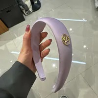 [S] MARITHE CIRCL LOGO SATIN HAIRBAND,LIGHT PURPLE, 1MG24CAC101-LPP (SMR81)