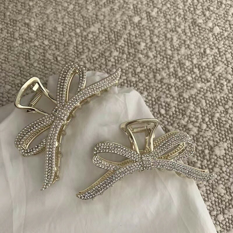 006滿鑽蝴蝶結半頭夾