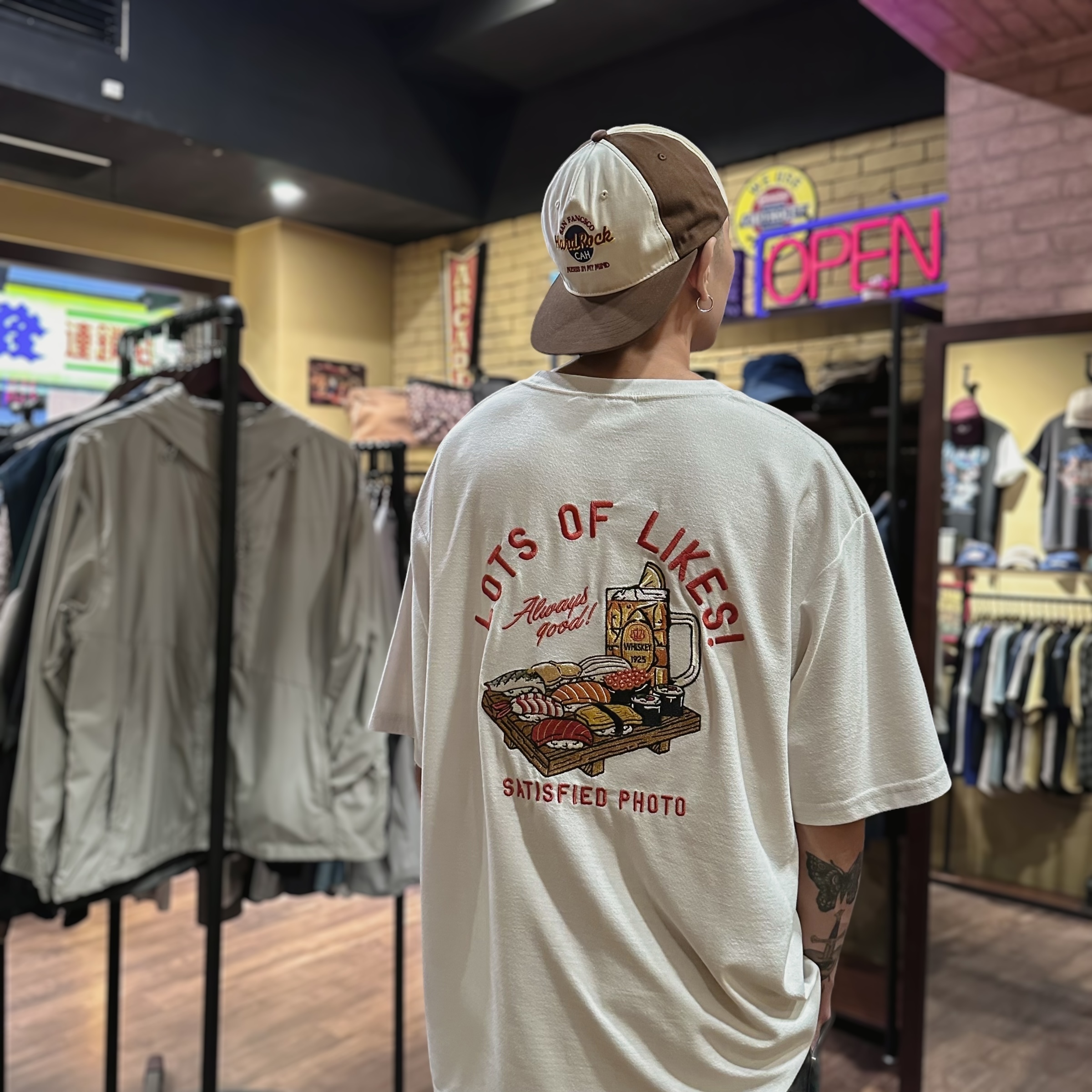 【日貨】美味壽司刺繡汗布短TEE