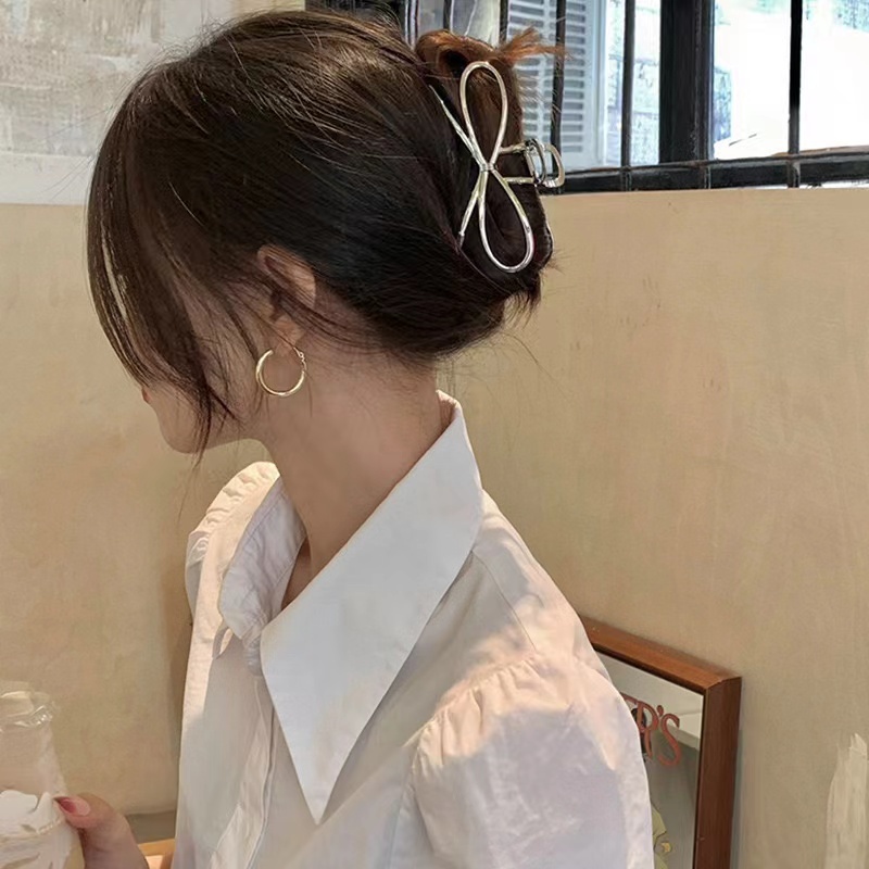 金屬蝴蝶結鯊魚夾