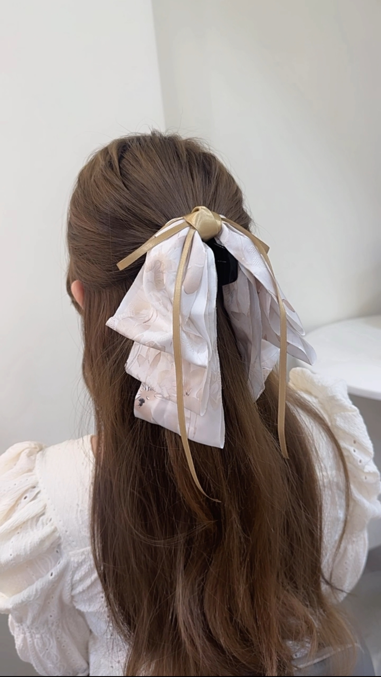 J35水墨蝴蝶結半頭夾