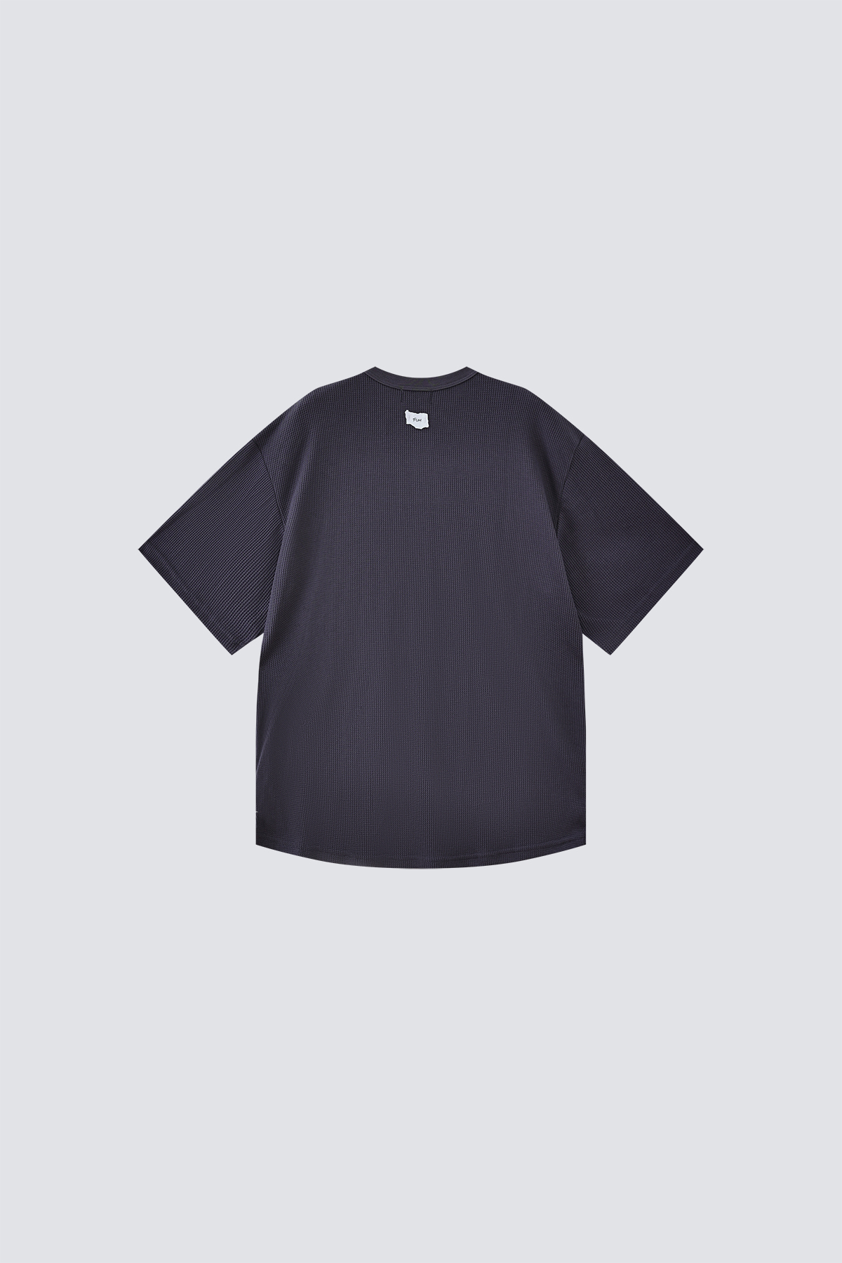 Round Bottom Waffle Henley Shirt｜Grey｜Hong Kong Original Design