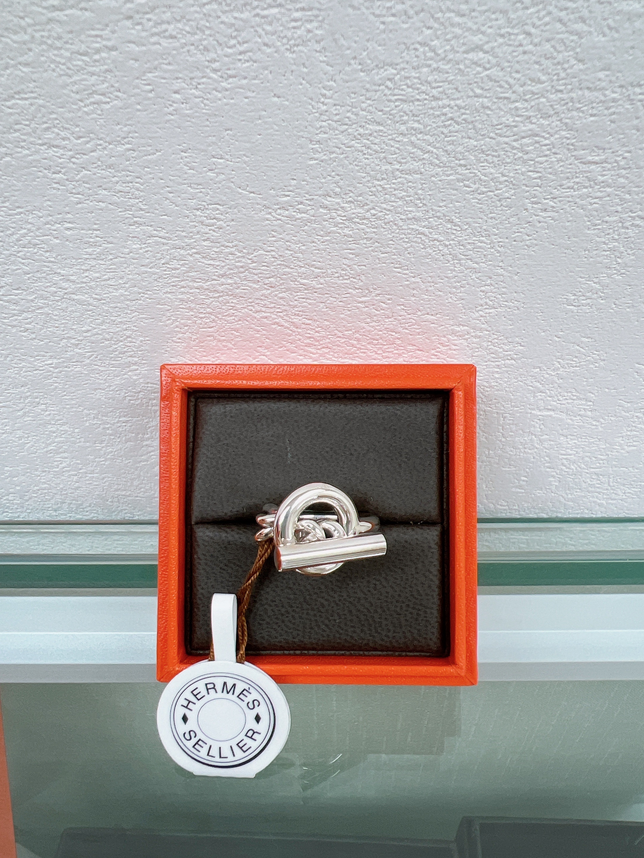 *Unused* (size 52) Hermes croisette ring silver