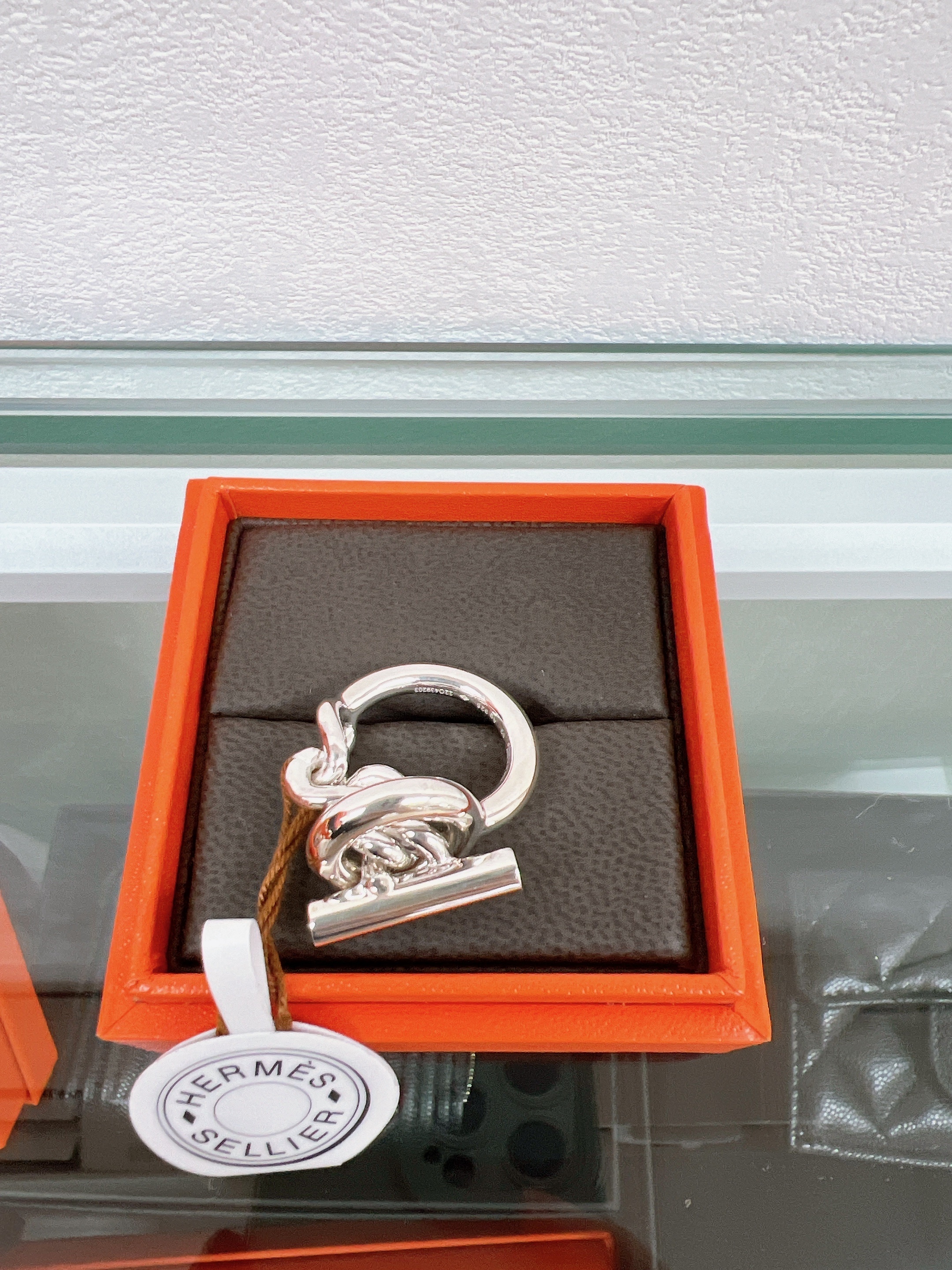 *Unused* (size 52) Hermes croisette ring silver