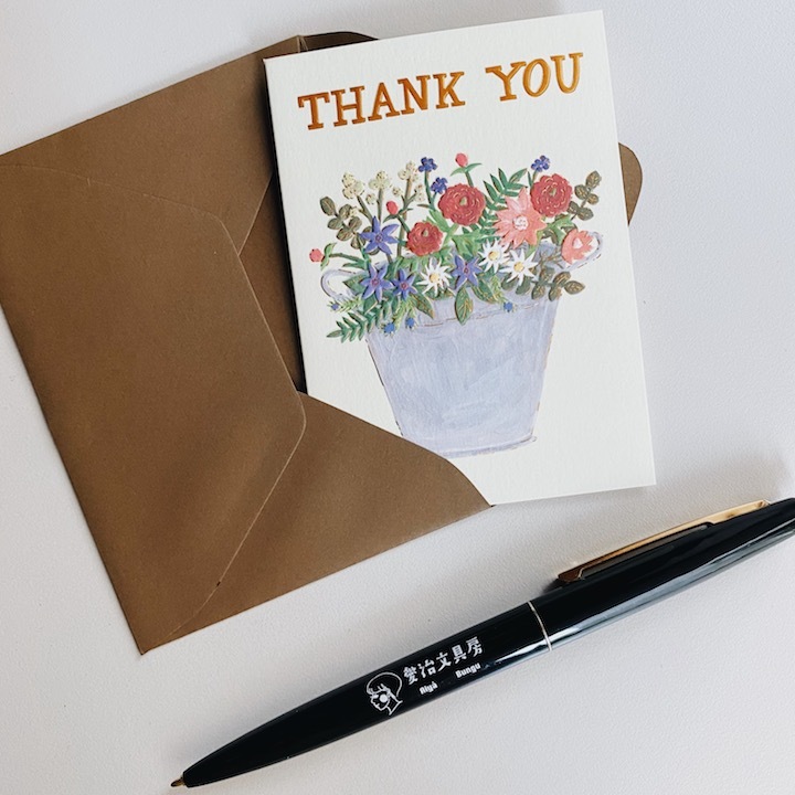 袖山嘉穗子 花 感謝卡片｜日本Greeting Life