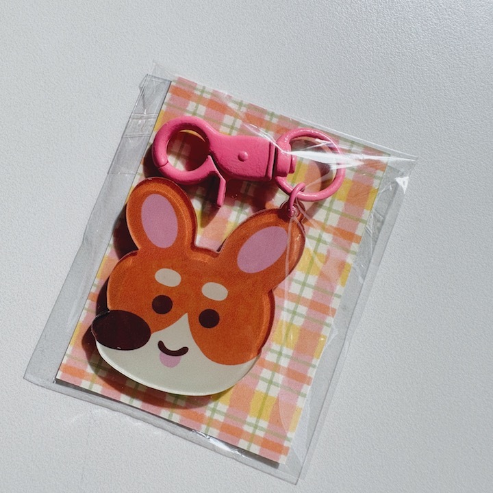 柯基 壓克力吊飾 造型鑰匙圈｜ 微醺斑比