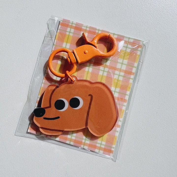 臘腸狗 壓克力吊飾 造型鑰匙圈｜ 微醺斑比