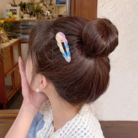 [4 FOR RM10] Fresh Sweet Iridescent Acetate Pattern Hair Clip