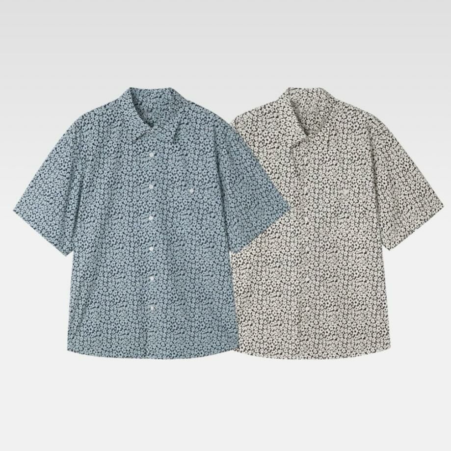 花紋圖案短袖恤衫 S2259