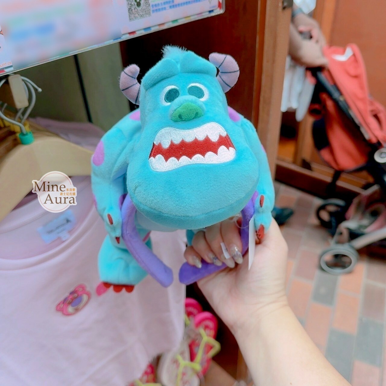 毛怪 蘇利文 Sullivan 絨毛 造型 趴趴設計 髮圈 髮箍 怪獸電力公司 Monsters, Inc. -香港迪士尼樂園