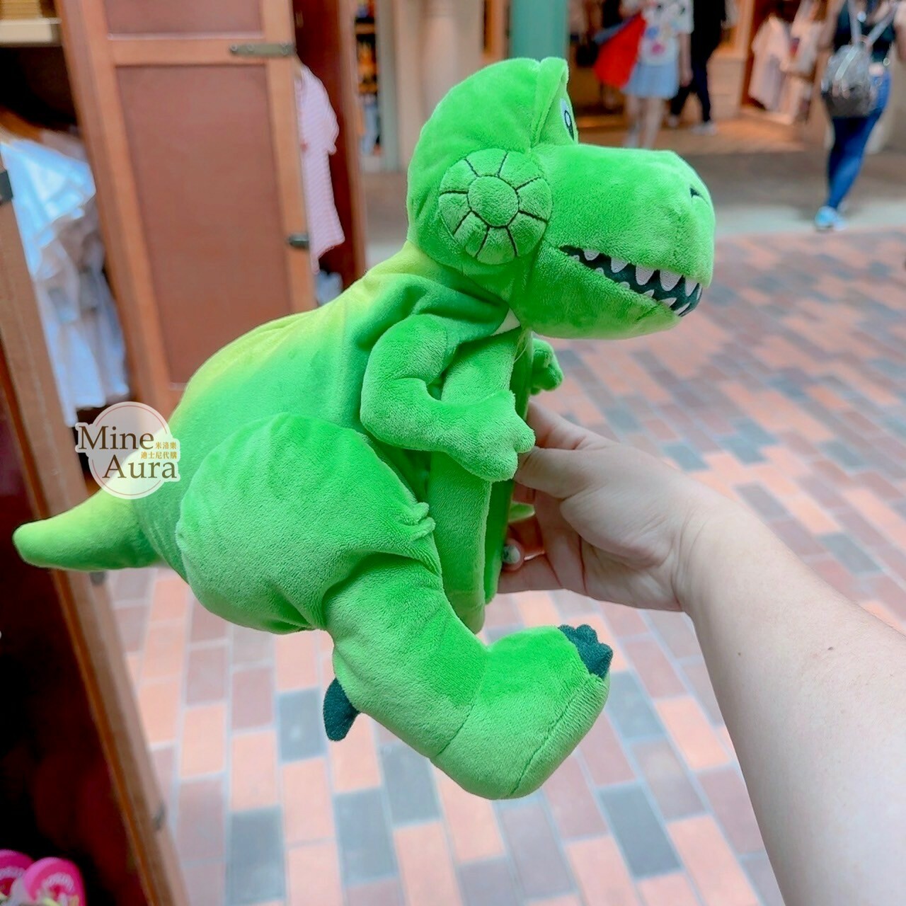 抱抱龍 Rex 絨毛 造型 趴趴設計 髮圈 髮箍 玩具總動員 Toy Story -香港迪士尼樂園