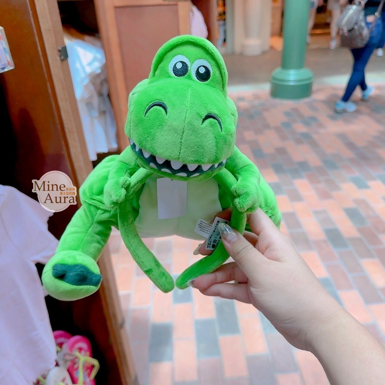 抱抱龍 Rex 絨毛 造型 趴趴設計 髮圈 髮箍 玩具總動員 Toy Story -香港迪士尼樂園