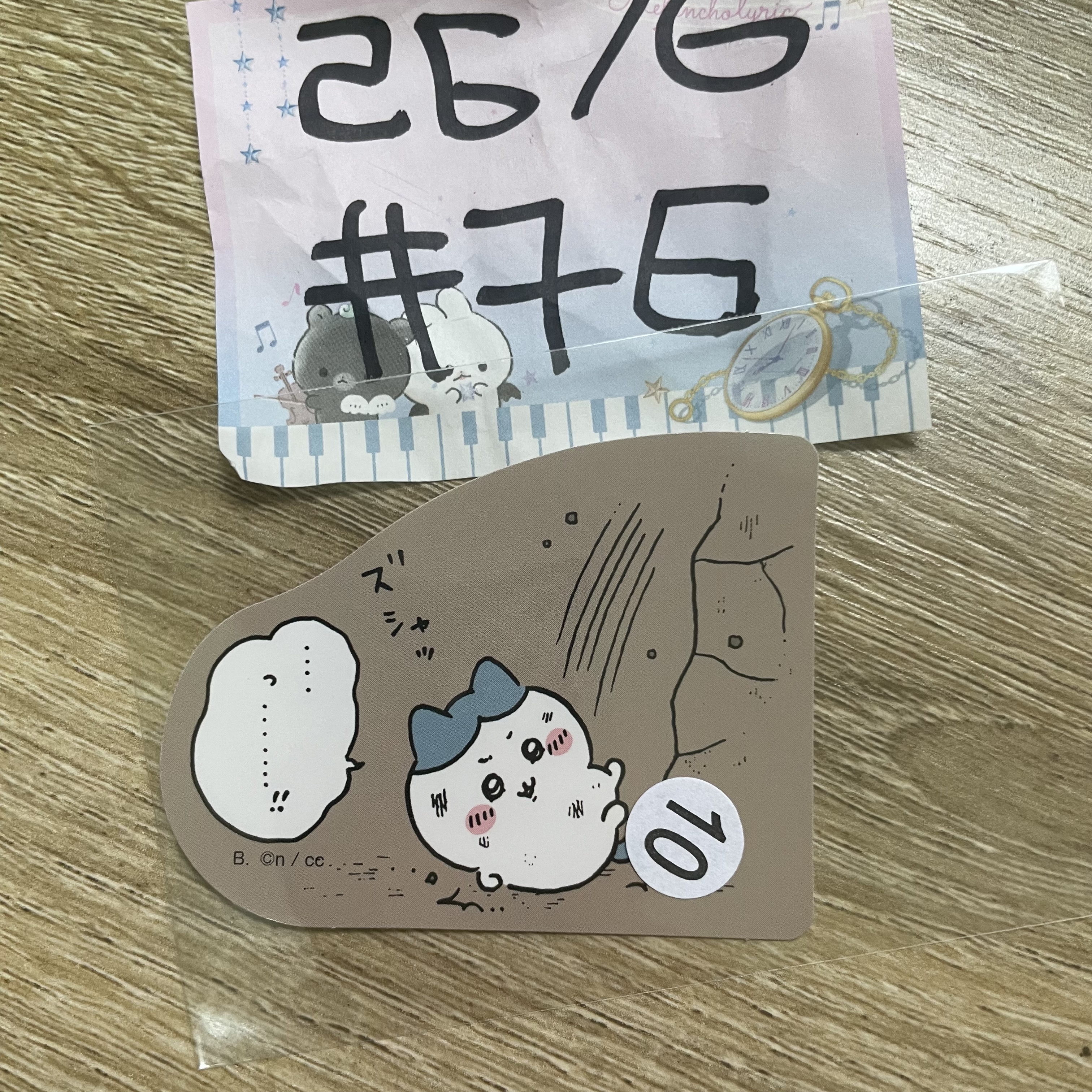 CHIIKAWA  八字貓  貼紙#76