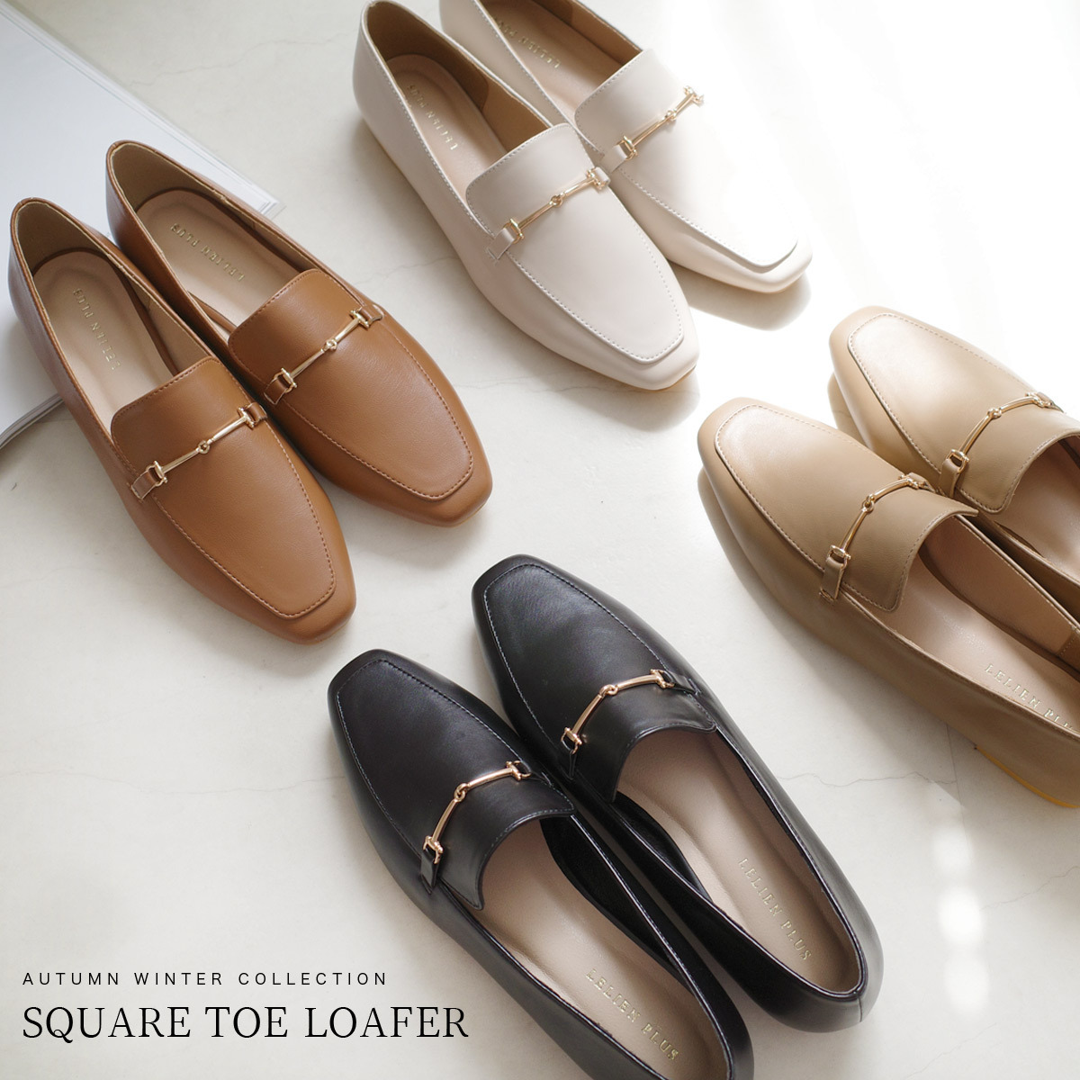 方頭經典金屬環樂福鞋 超好走女鞋【MJ4404】