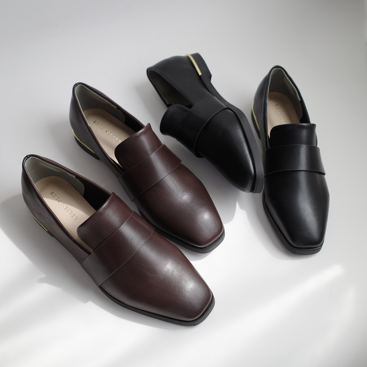 方頭金屬飾邊樂福鞋 超好走女鞋