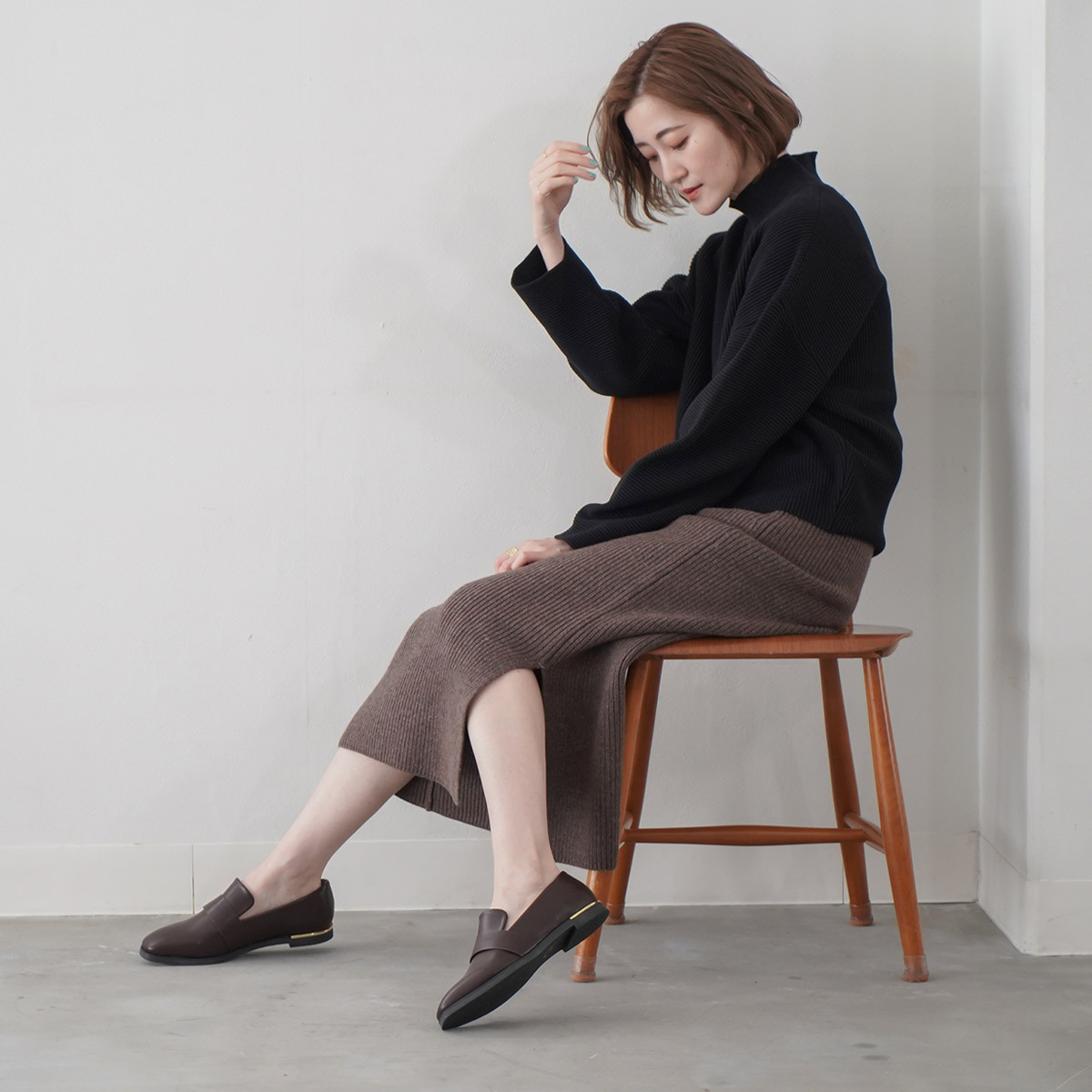 方頭金屬飾邊樂福鞋 超好走女鞋