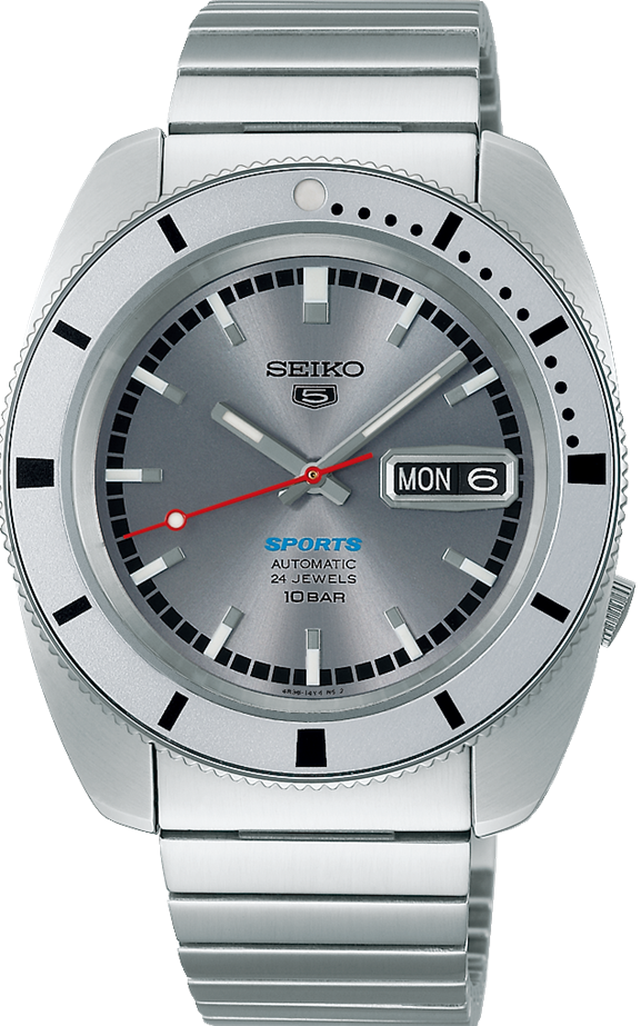 萬年鐘錶 - SEIKO  5 Sports   復刻SKX系列 假面騎士設計靈感配色 限量款機械男錶  SRPL03K1 / 4R36-16C0N  錶徑38.5MM