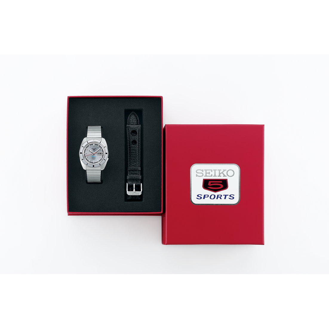 萬年鐘錶 - SEIKO  5 Sports   復刻SKX系列 假面騎士設計靈感配色 限量款機械男錶  SRPL03K1 / 4R36-16C0N  錶徑38.5MM