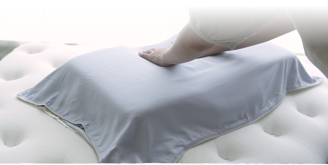 竹眠親膚枕頭套的柔滑、透涼、純淨
