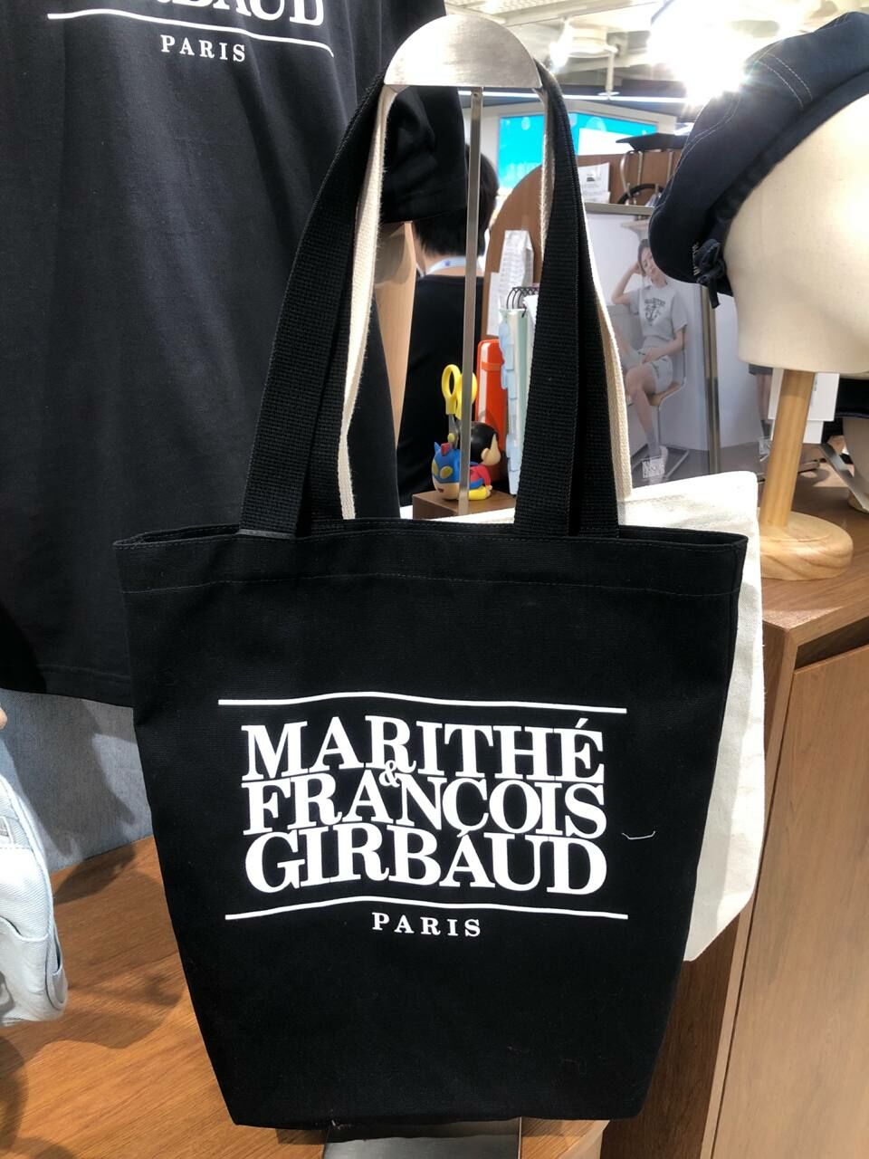 [S] MARITHE CLASSIC LOGO ECO BAG,BLACK, 1MG24CBG101-BLK (SMR92)
