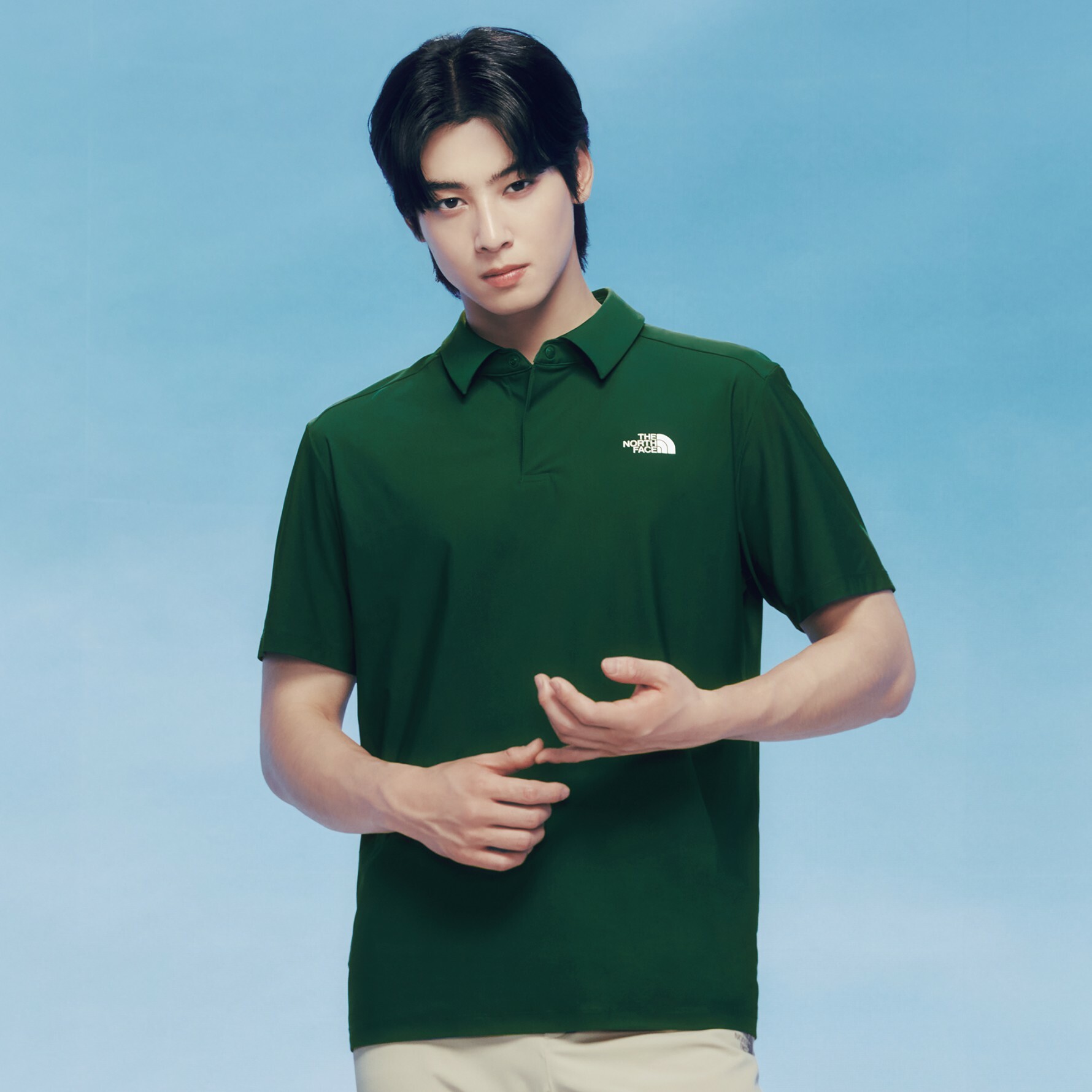 【代購】THE NORTH FACE 北臉 男 ICE DAY S/S POLO衫 短袖 NT7PQ09