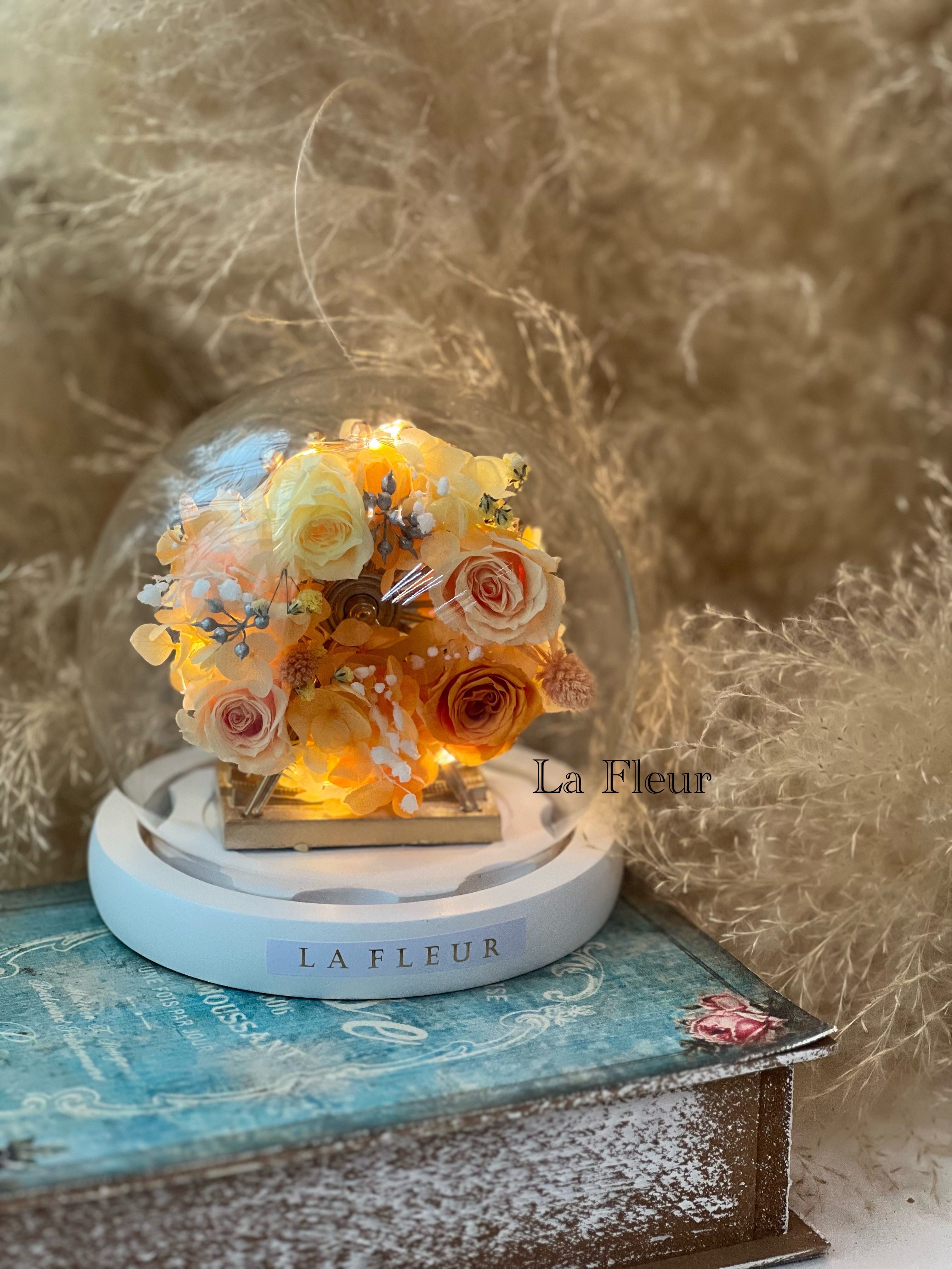 ♨️限時優惠🏆單堂體驗 - 保鮮花小型摩天輪罩花LED燈 (體驗課程) 可銜接日本或韓國導師證書