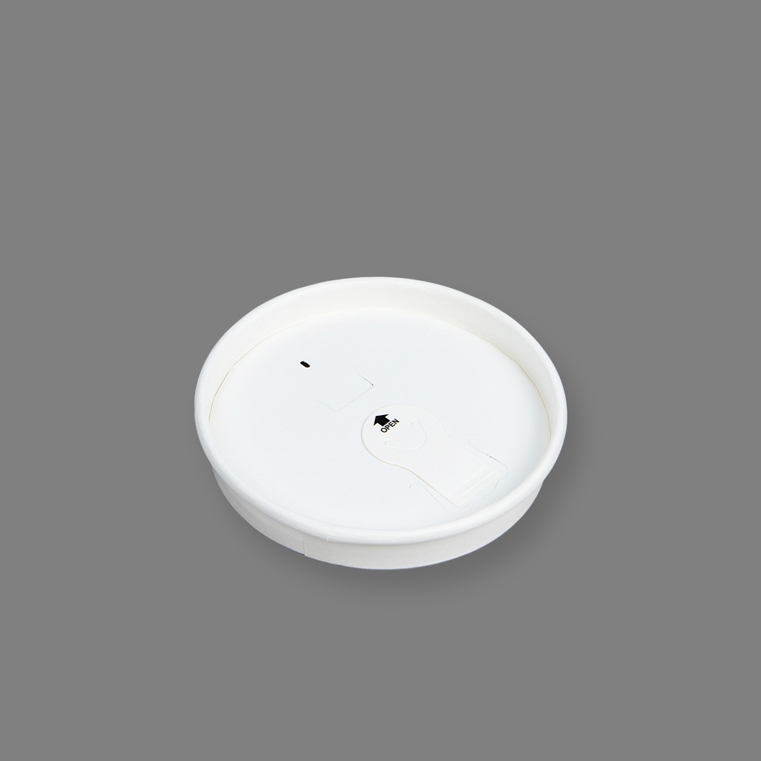 環保紙杯蓋 80口徑 白色