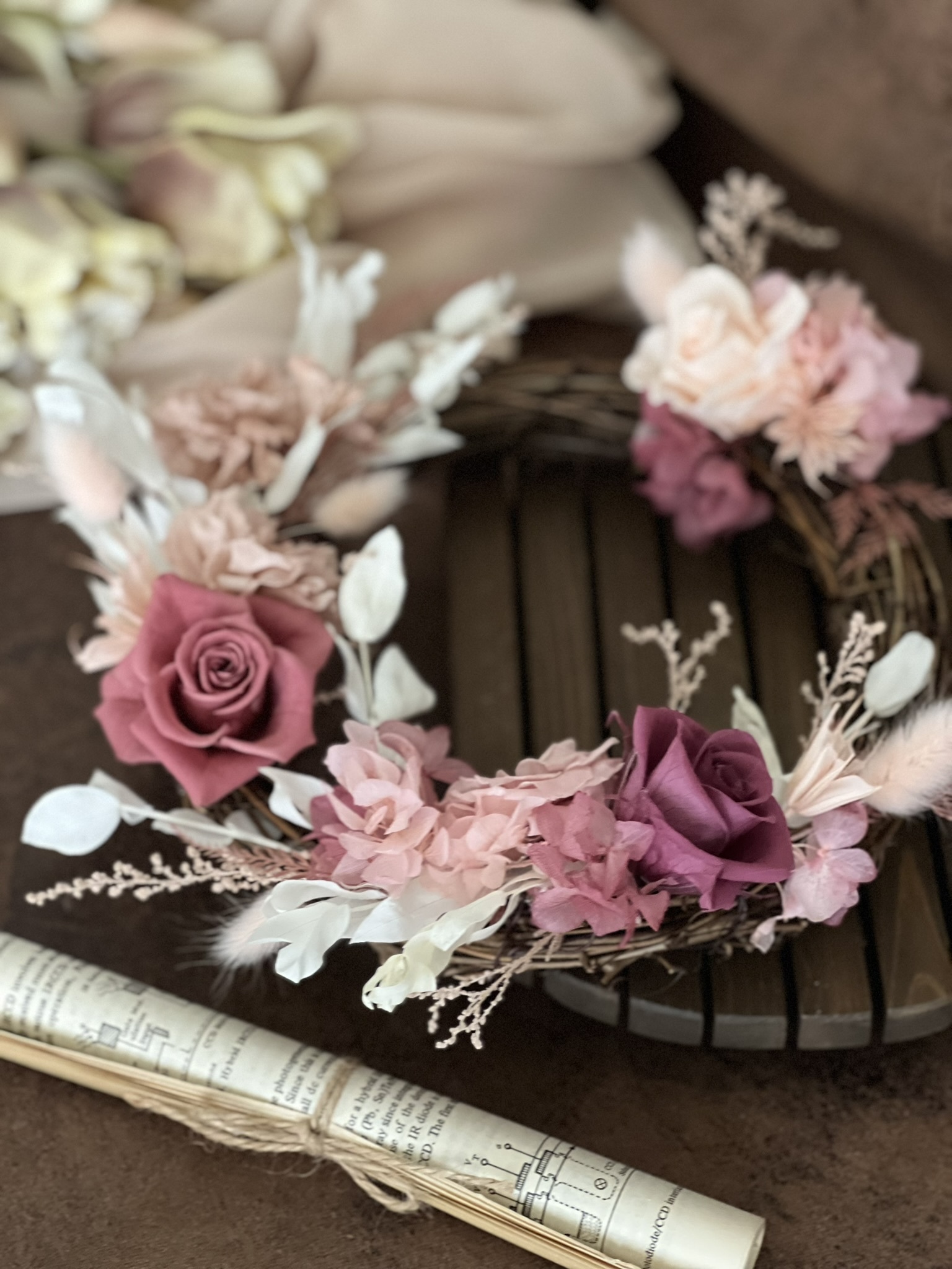 ♨️限時優惠 - 日本保鮮花掛壁藤圈 - 體驗課程 - 可銜接證書課程