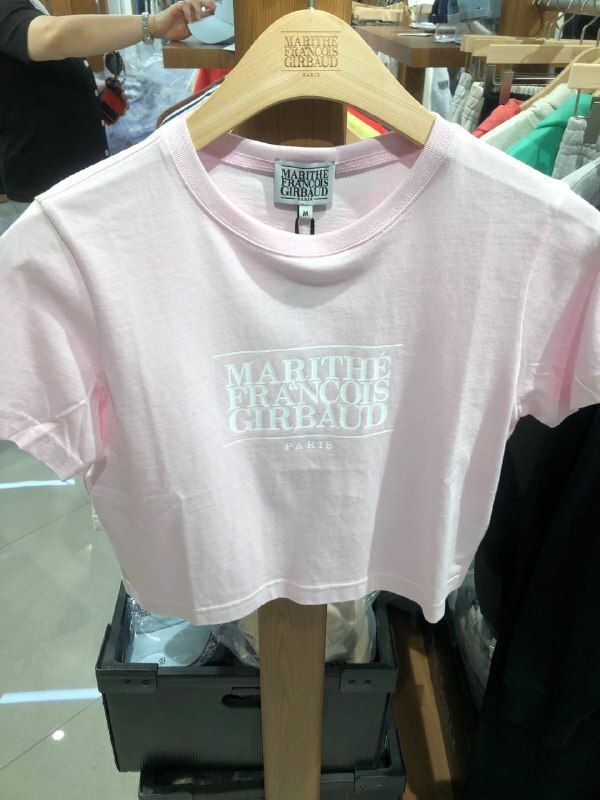 [S] MARITHE W CLASSIC LOGO CROP TEE,LIGHT PINK, 1MG24CTS105-LPK (SMR98)