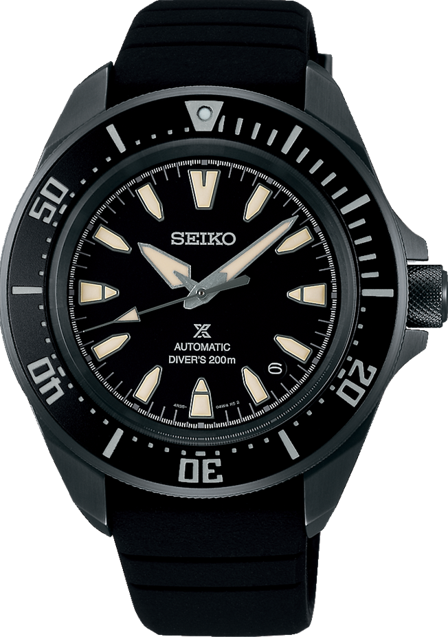 萬年鐘錶 - SEIKO PROSPEX  武士系列200米黑色面盤機械潛水錶  SRPL15K1 /  4R35-06K0C   錶徑41.7MM