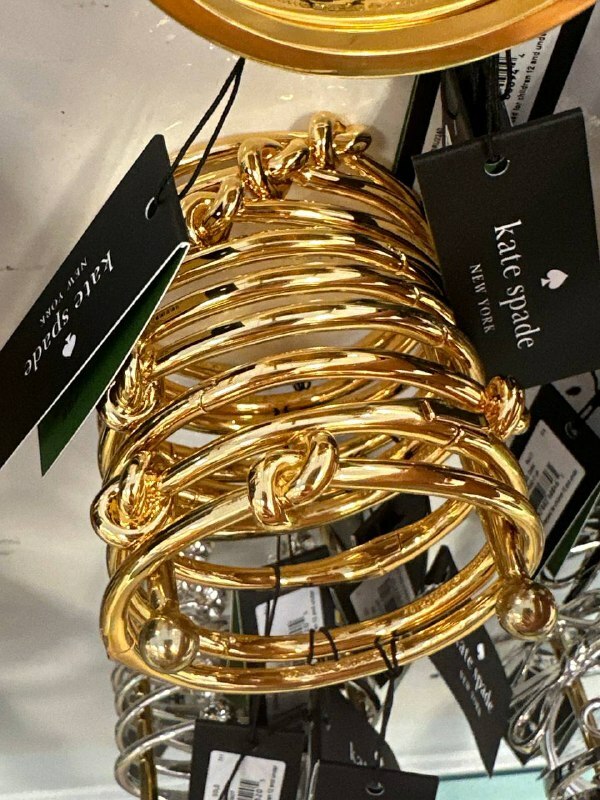 [S] KATE SPADE O0R00065 SAILOR'S KNOT HINGE BANGLE,GOLD, 767883815205 (SKS1128)