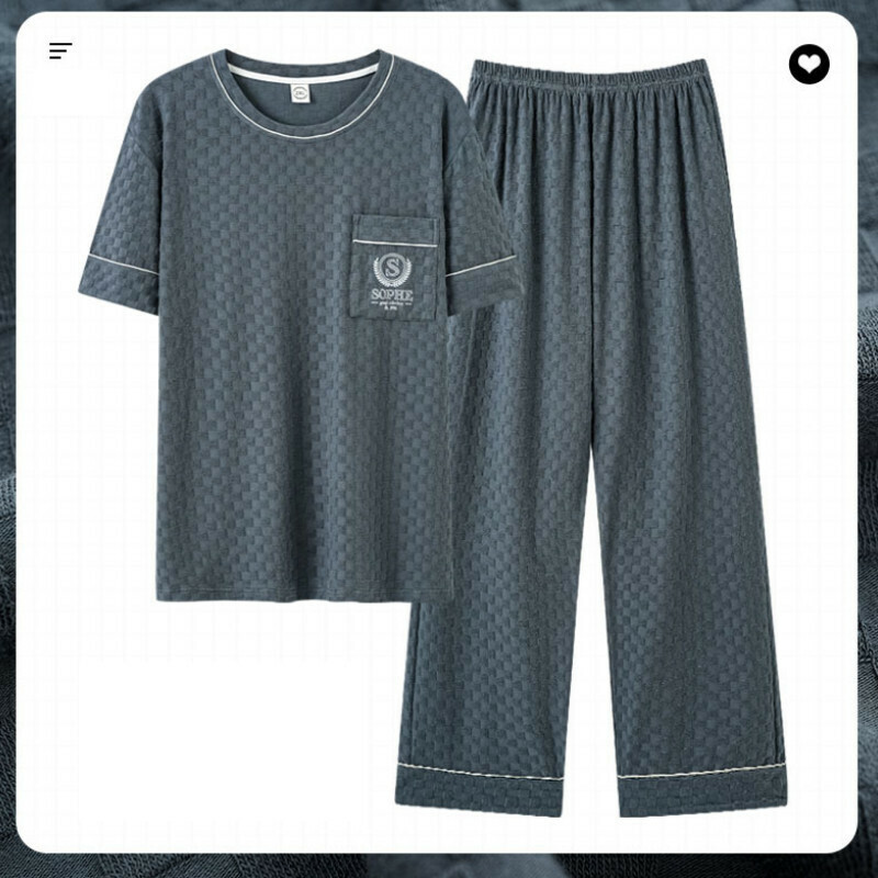爆款短袖睡衣套裝【L-XXXL碼 AM-2602】【下單后聯絡客服確認發貨尺碼 】